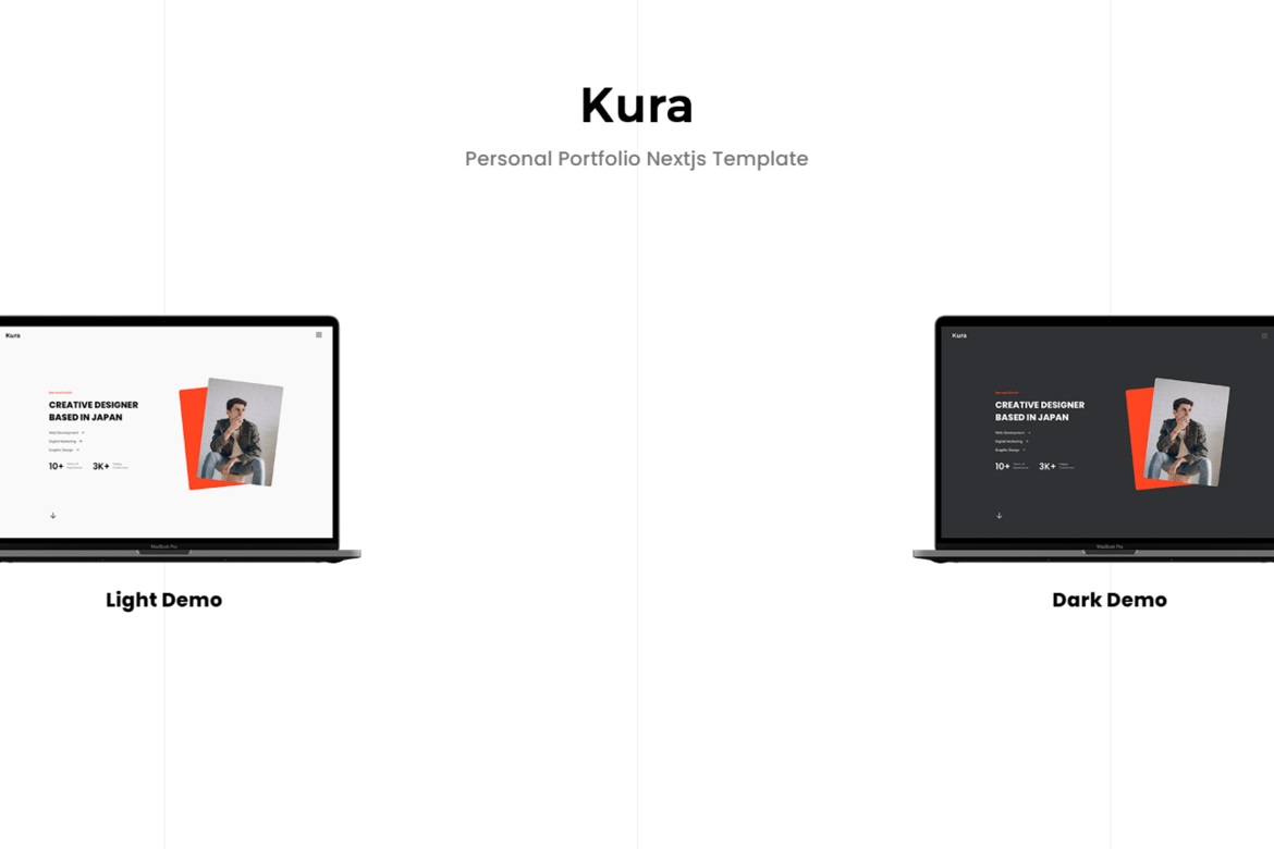 Kura - Шаблон личного портфолио Nextjs