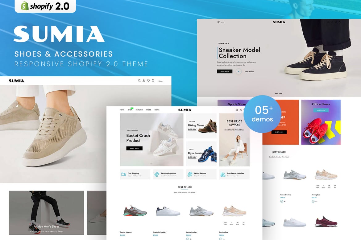 Sumia - Тема Shopify 2.0 для обуви и аксессуаров