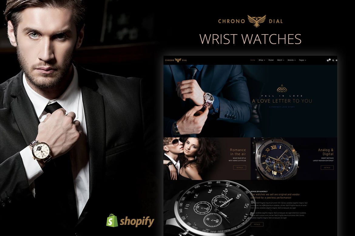 Хронический циферблат - тема Shopify для часов