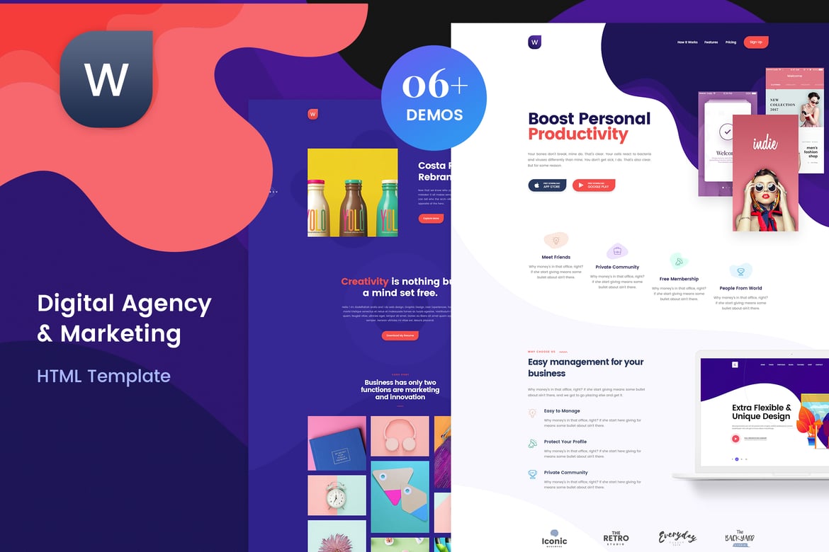 Wekala - Шаблон HTML5 для цифрового агентства и маркетинга