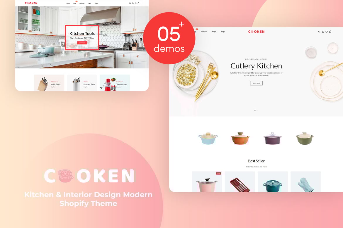 Cooken - Современный дизайн кухни и интерьера