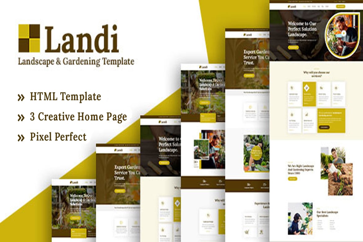Landi - HTML-шаблон для ландшафтного садоводства