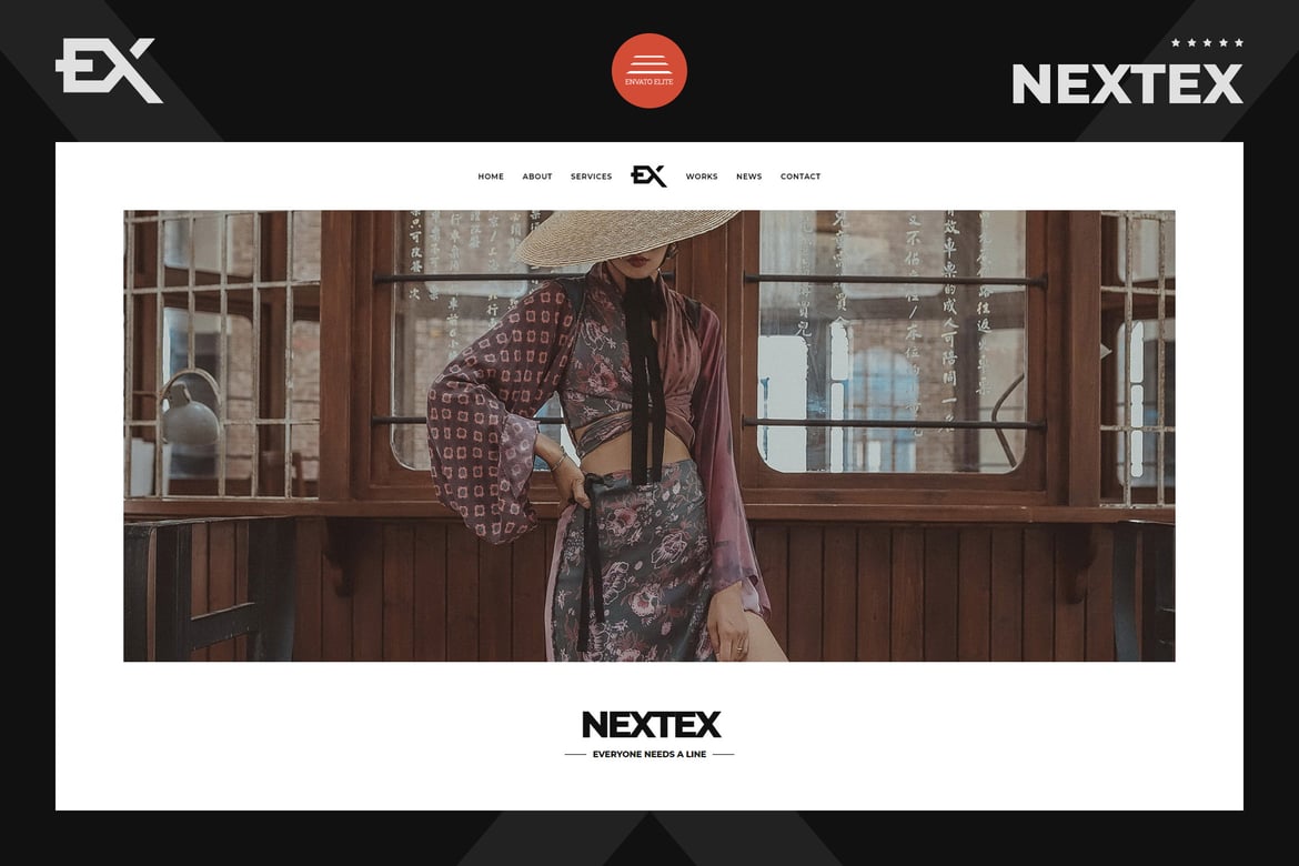 Nextex - шаблон портфолио одностраничной фотографии