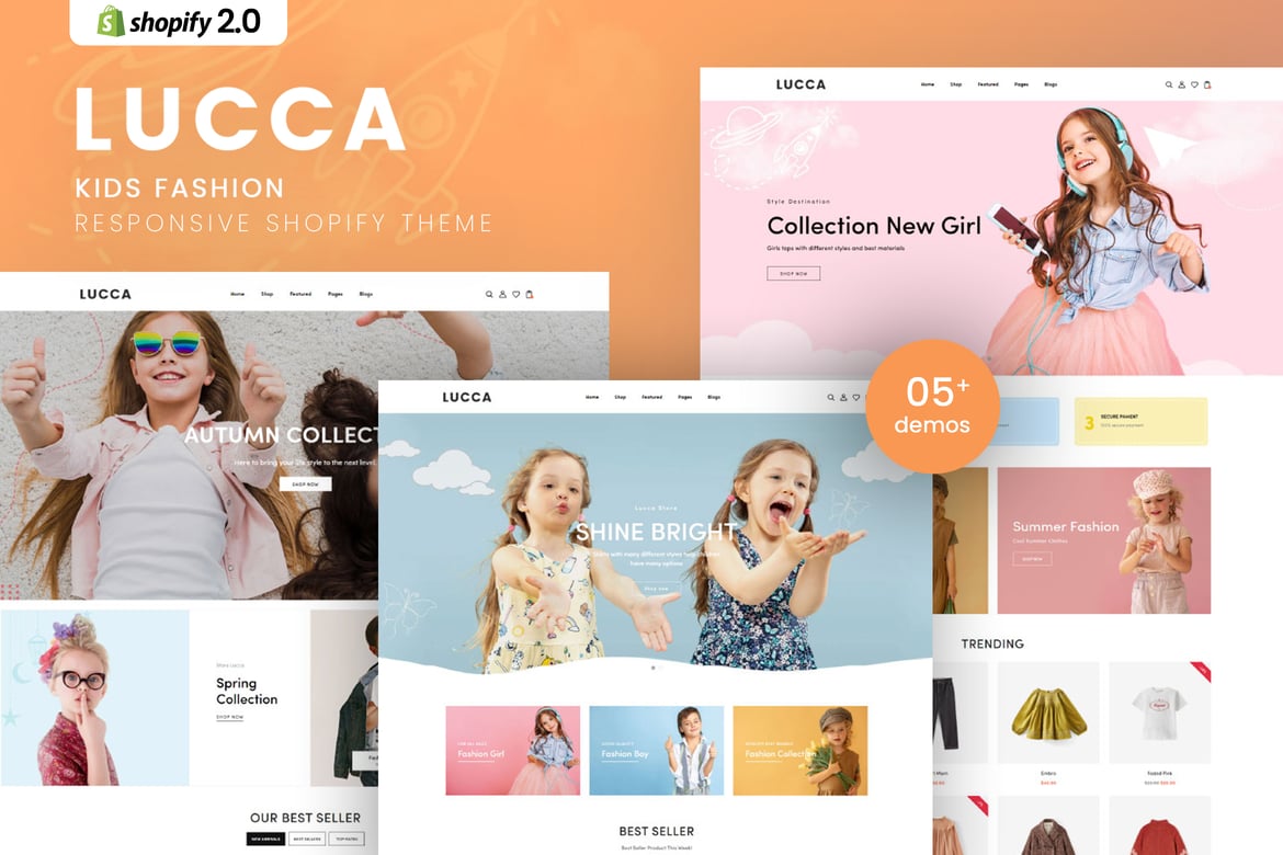 Lucca - адаптивная тема Shopify для детей