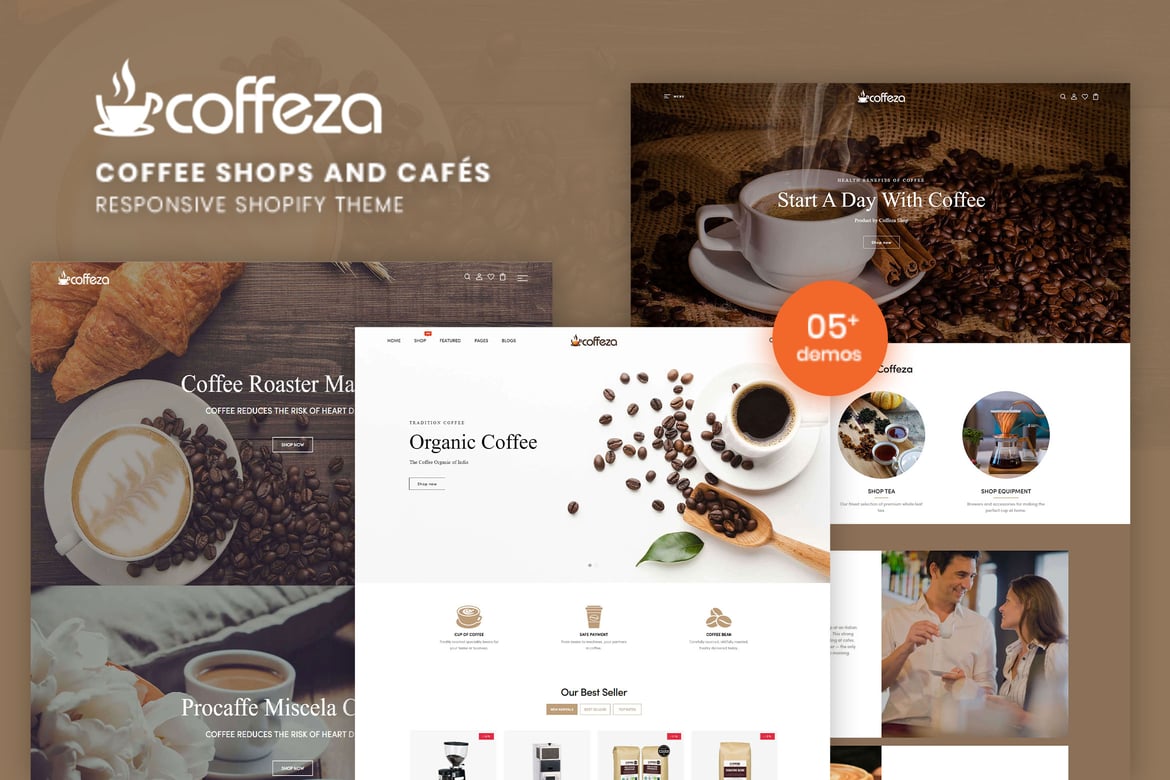 Coffeza - тема Shopify для кофеен и кафе