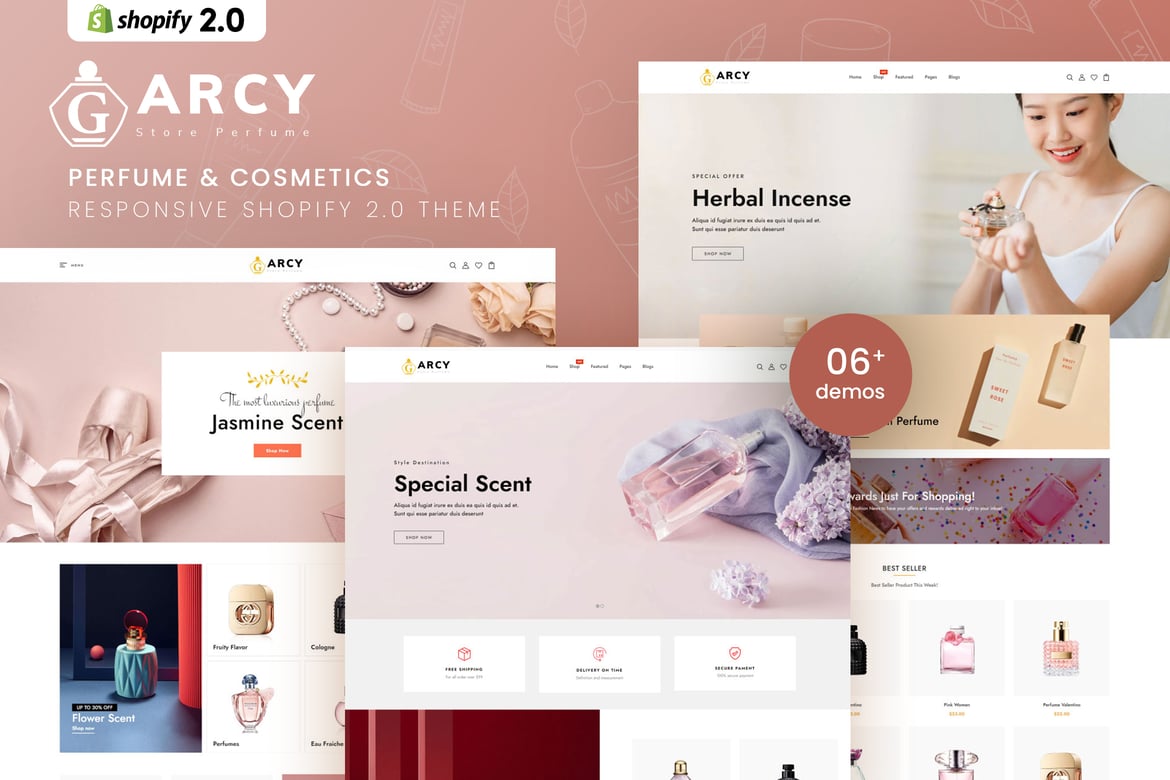 Garcy - Тема Shopify 2.0 для парфюмерии и косметики