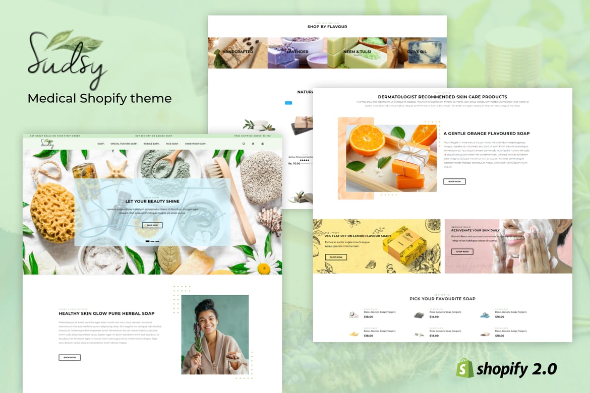 Sudsy - тема Shopify ручной работы