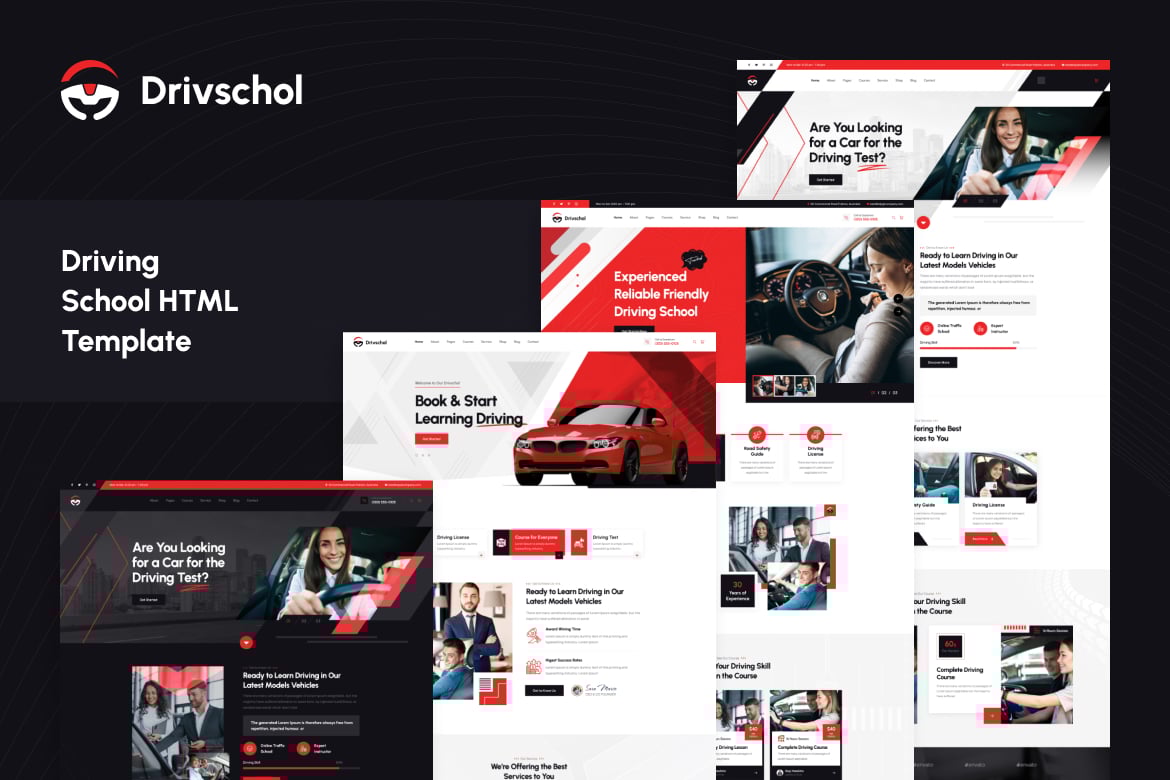 Drivschol - HTML-шаблон автошколы