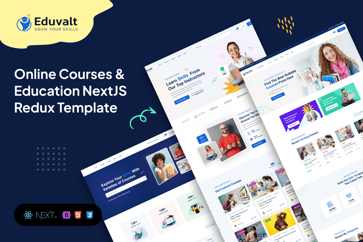 Eduvalt - Онлайн-курсы и образование NextJS Redux