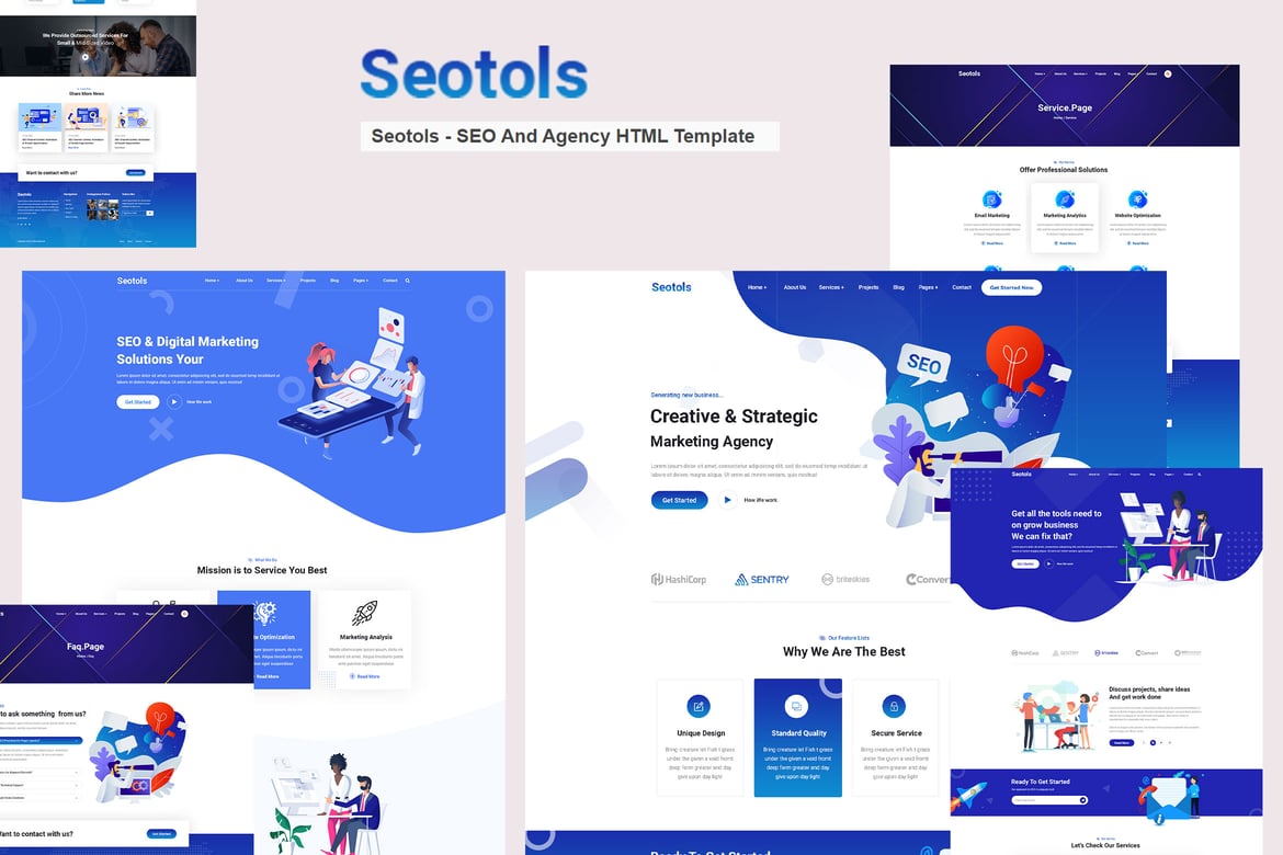 Seotools - HTML-шаблон для SEO и Агентство