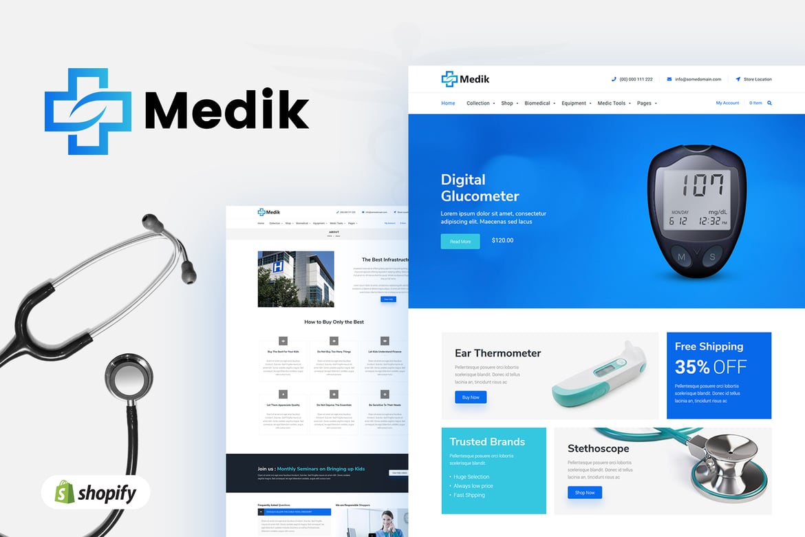 Медик | Медицинская тема Shopify для