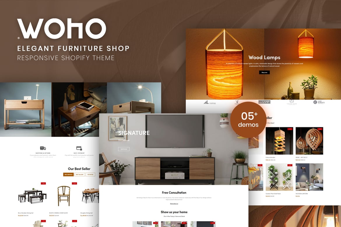 Woho | Магазин элегантной мебели для Shopify