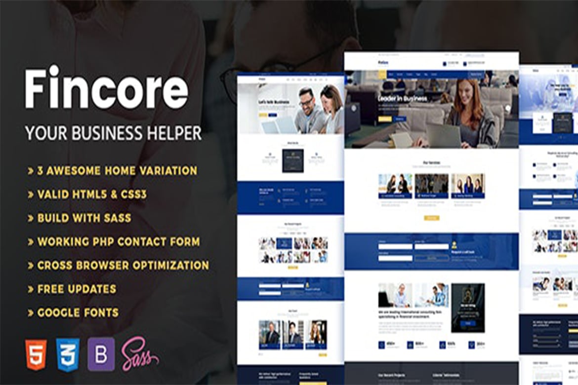 Fincore - Шаблон для консалтинга и бизнеса
