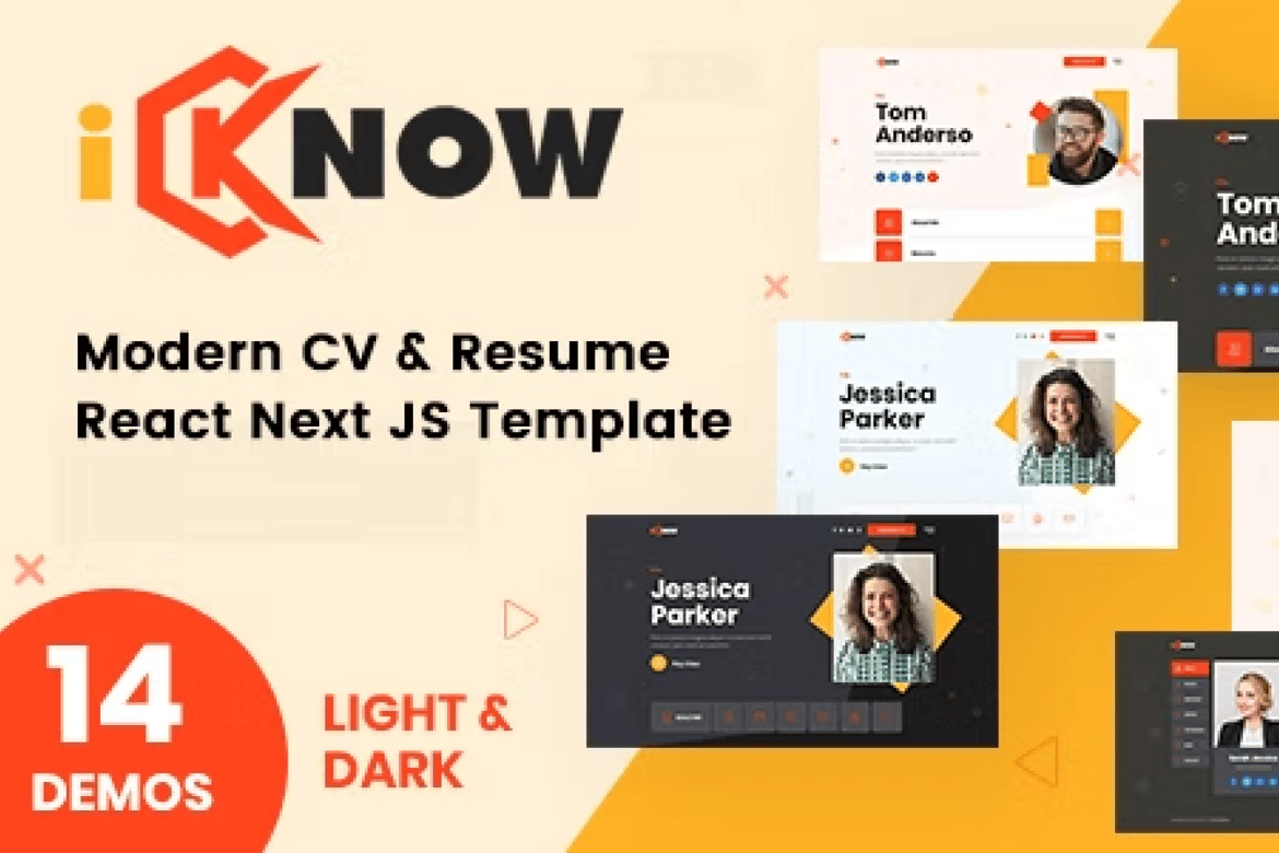 iKnow - Персональное портфолио | Шаблон React NextJS