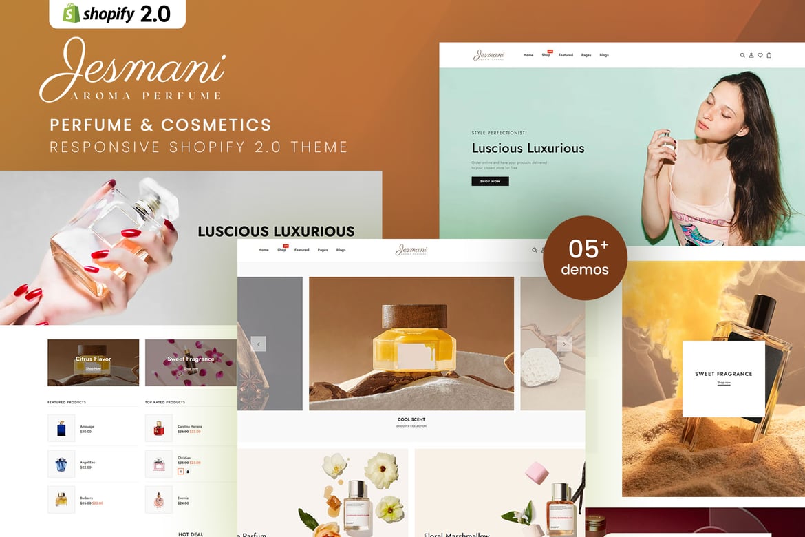 Jesmani - Тема Shopify 2.0 для парфюмерии и косметики