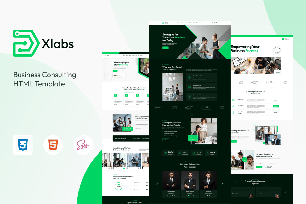 Xlab - Шаблон HTML5 для бизнес-консалтинга