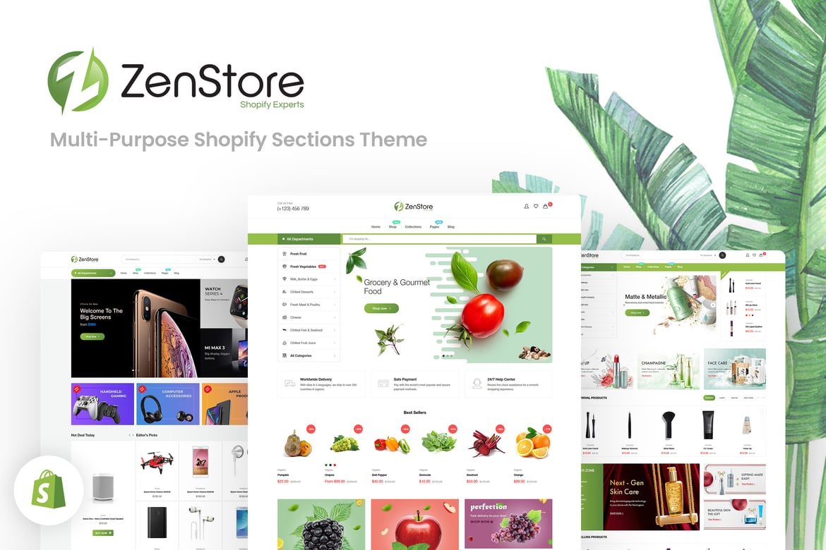 ZenStore | Многоцелевая тема разделов Shopify