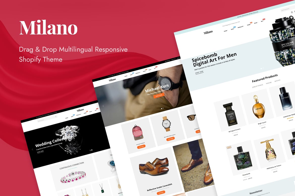 Адаптивная тема Shopify в Милане