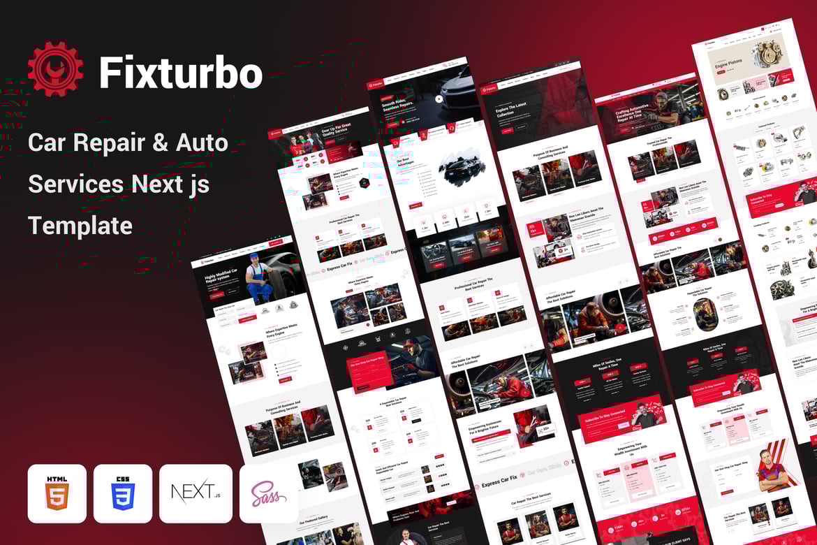 Fixturbo - Автосервис и ремонт автомобилей React Js