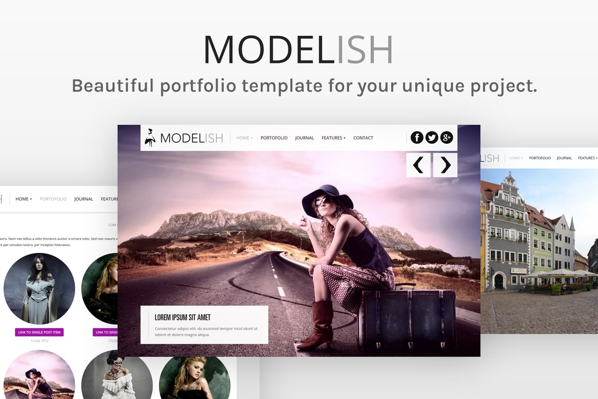 Modelish - HTML5 шаблон сайта фотографии