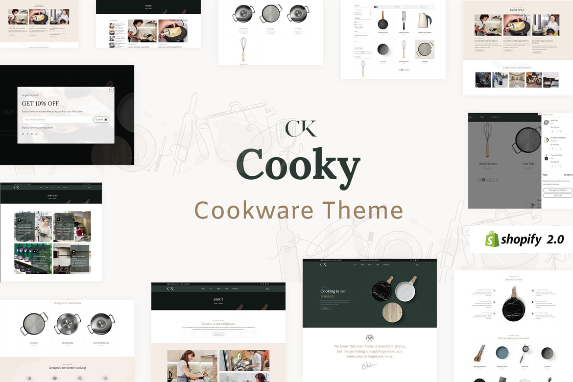 Cooky - тема Shopify Кухонные принадлежности и мебель