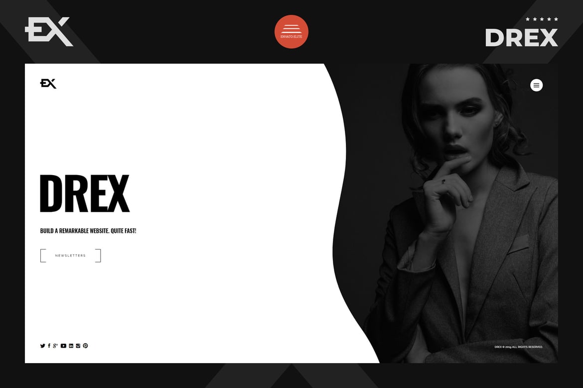 Drex - Шаблон портфолио фотографов