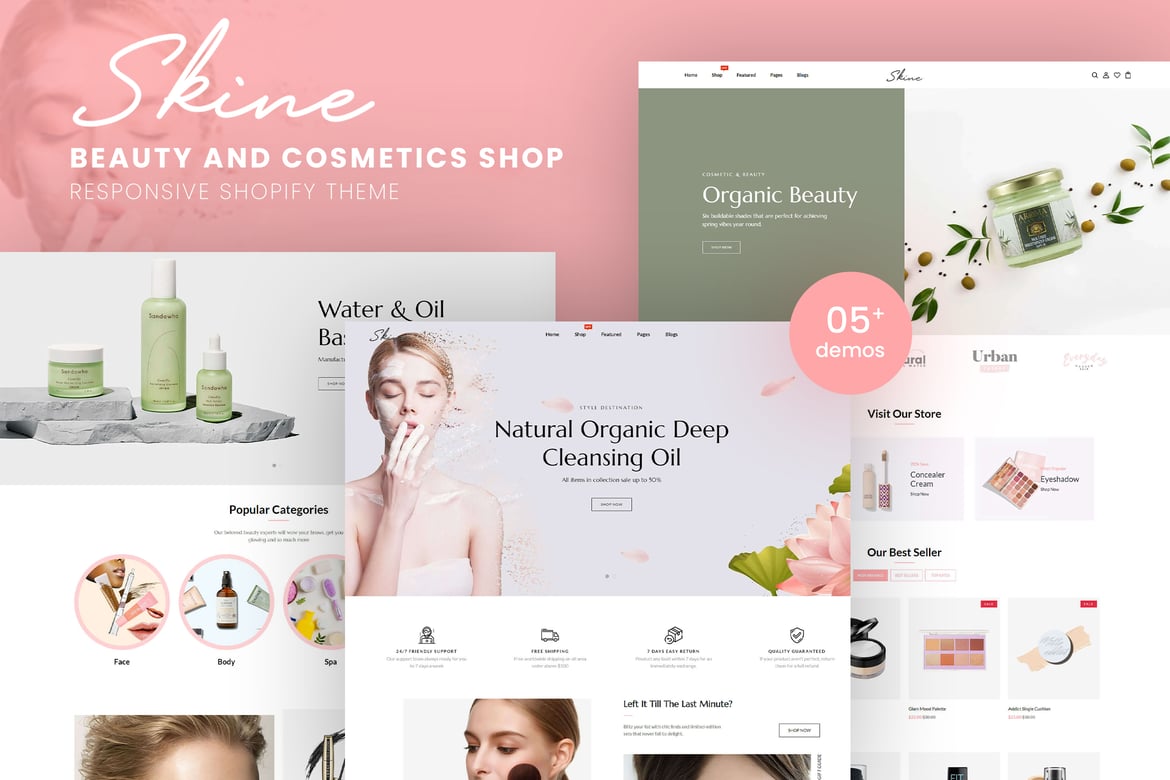 Skine - Тема Shopify для магазина красоты и косметики