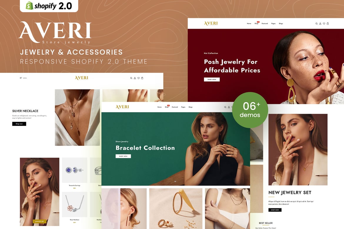 Averi - Тема Shopify 2.0 для ювелирных изделий и аксессуаров