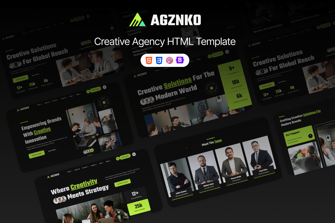 Agznko | Креативное агентство HTML