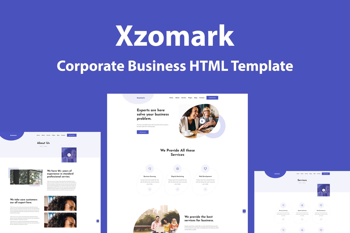 Xzomark — HTML-шаблон для Корпоративный бизнеса