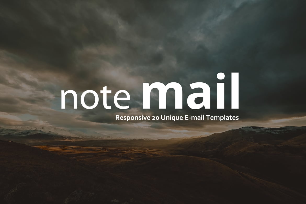 Note Mail - 20 уникальных адаптивных наборов писем