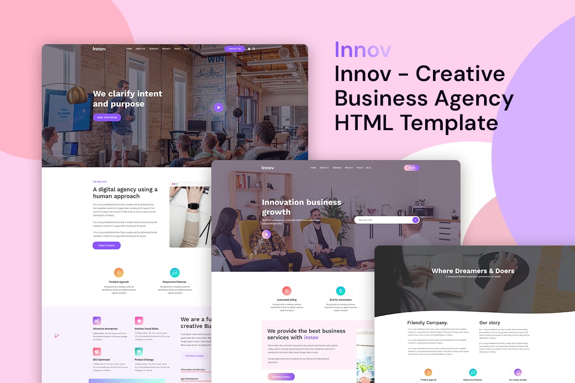 Innov - HTML-шаблон Агентства креативного бизнеса