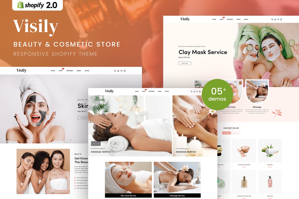 Visily - Тема Shopify 2.0 для спа и косметики для красоты