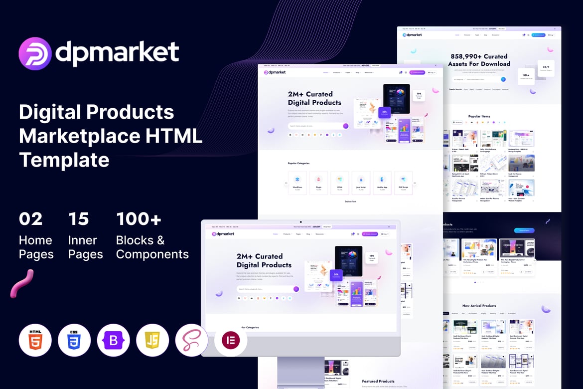 DPMarket — торговая площадка цифровых продуктов Html5