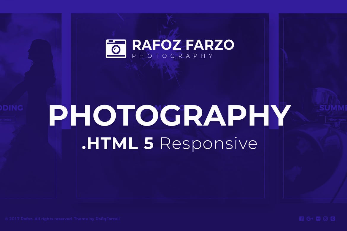 HTML-шаблон фотографии Rafoz