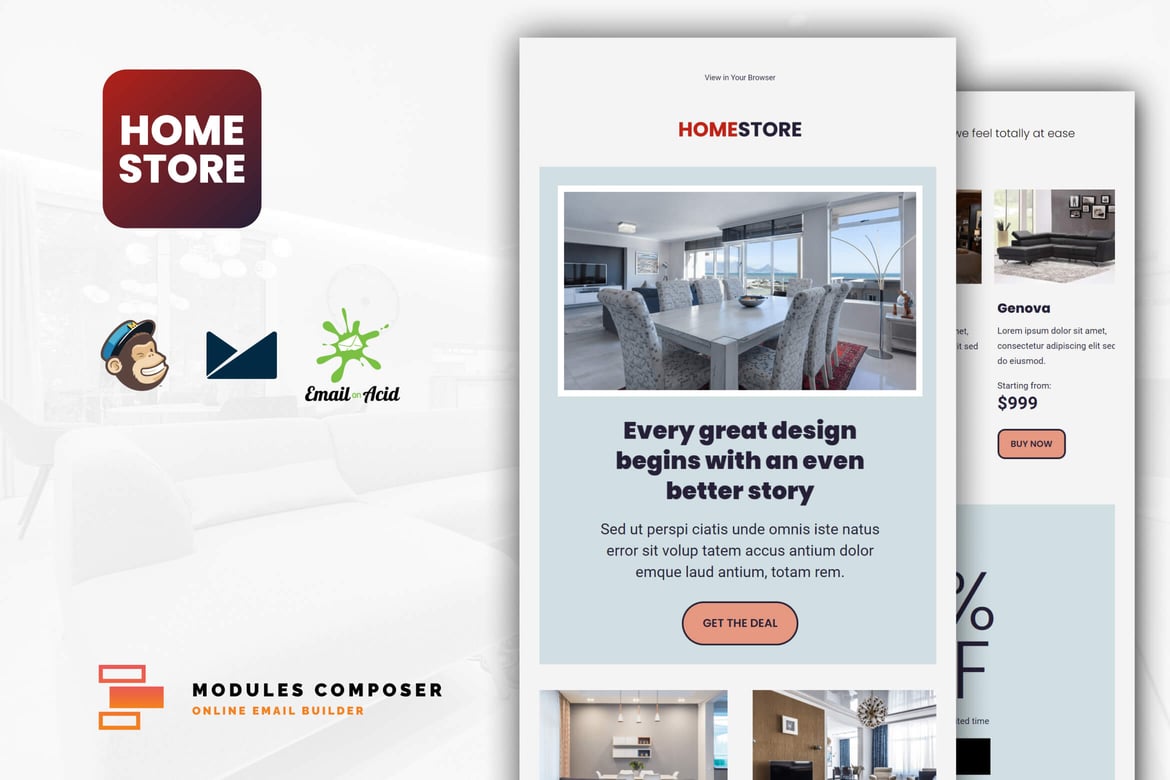 Homestore - Адаптивный Шаблон электронной коммерции