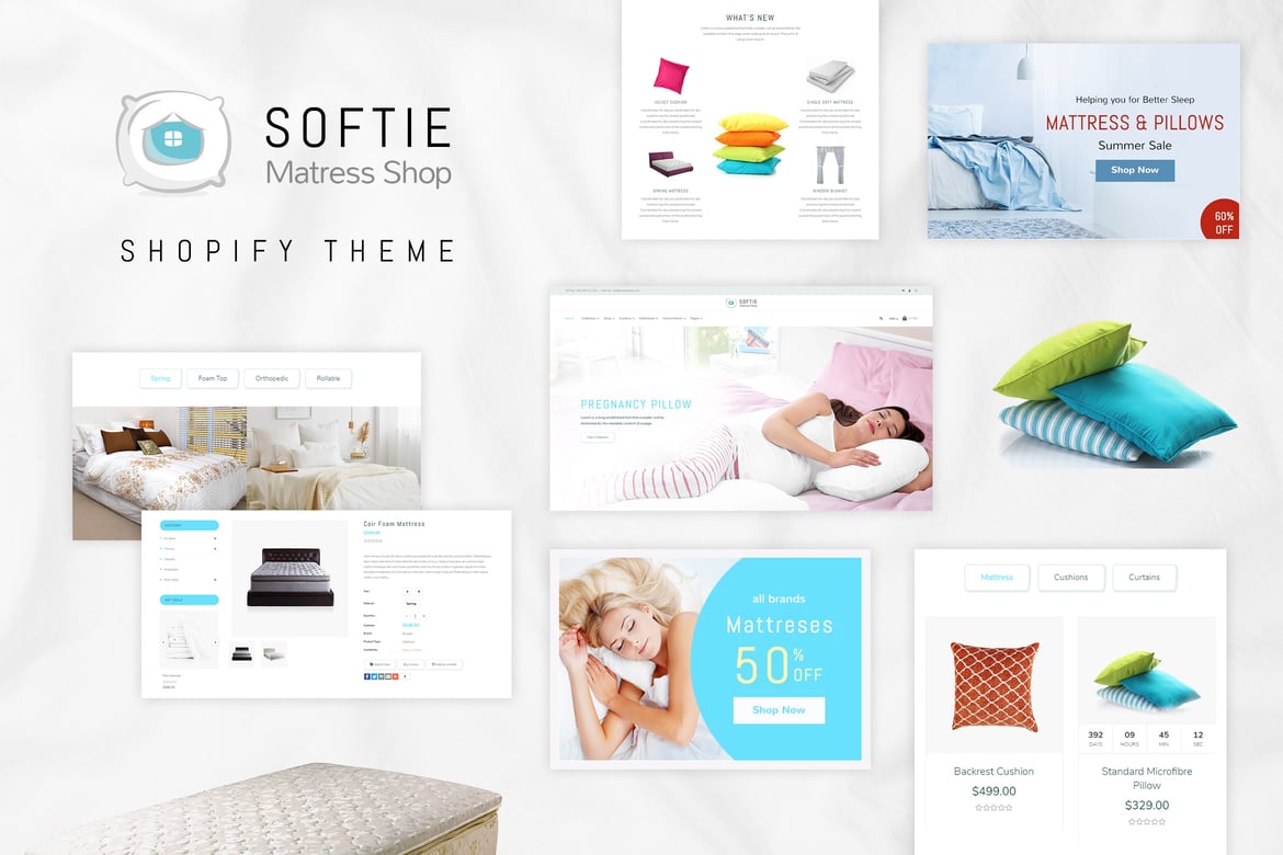 Softie | Тема Shopify для кроватей и матрасов