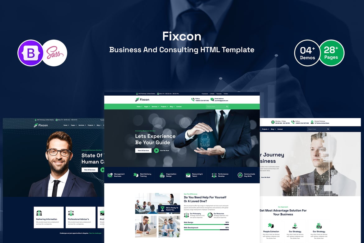 HTML-шаблон для бизнеса и консалтинга