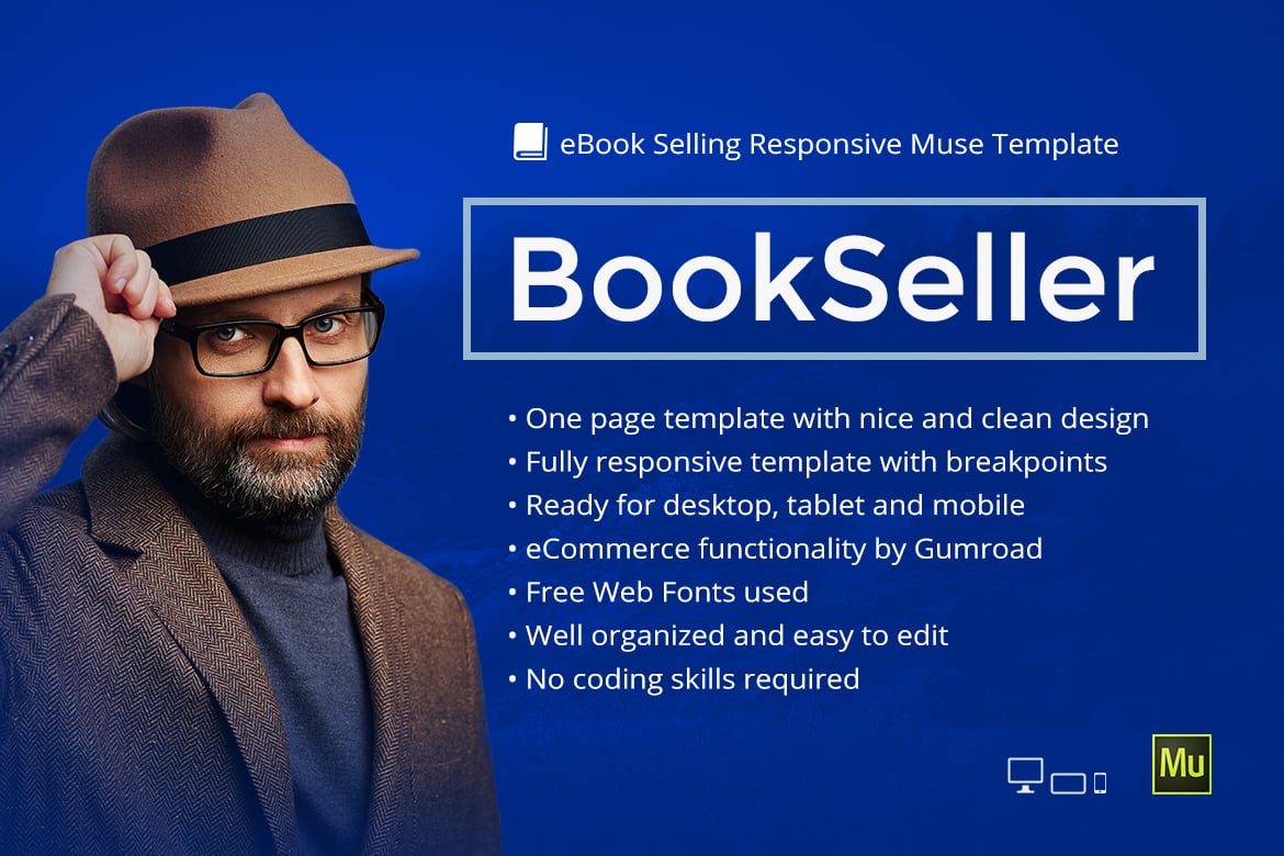 BookSeller - адаптивный Шаблон для продажи электронных книг
