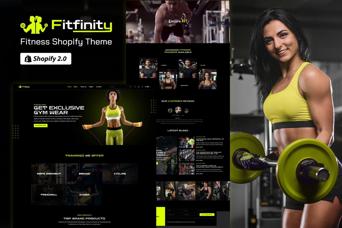 Fitfinity - Тема Shopify для спортивной одежды и оборудования