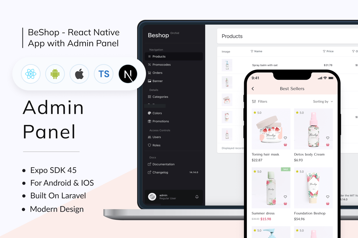 BeShop - Приложение для магазина красоты с React Next JS
