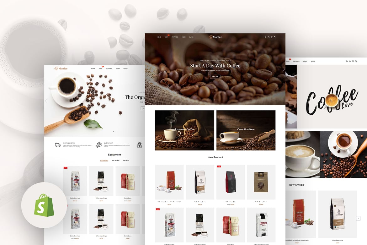 Monfee - Тема Shopify для кофеен и кафе