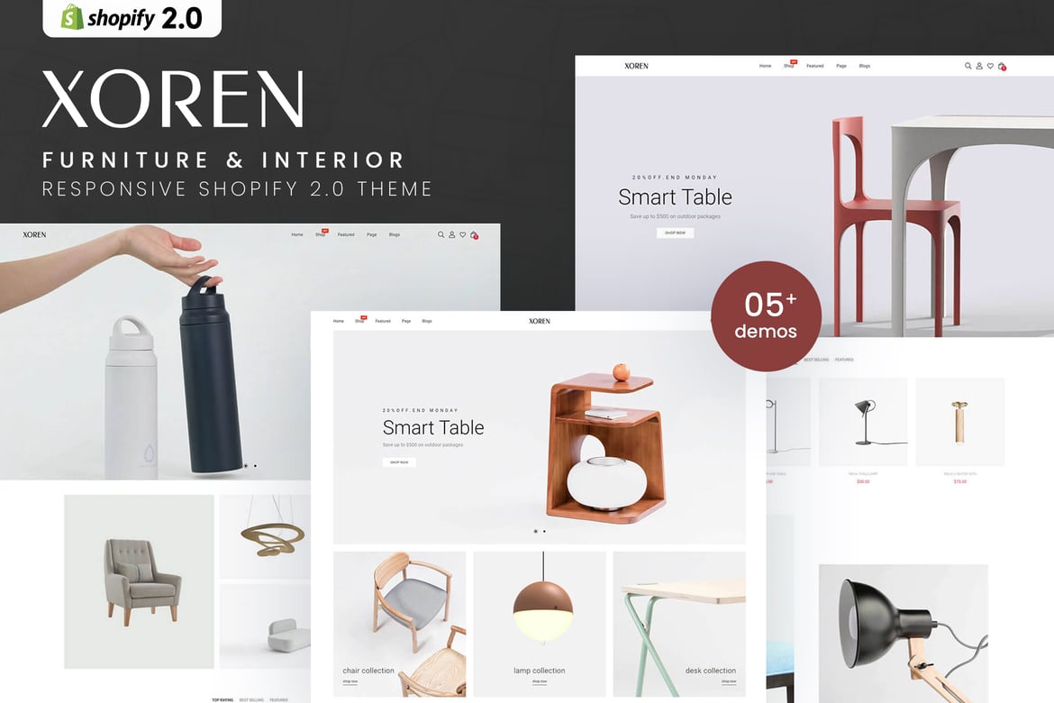 Xoren - Тема Shopify 2.0 для мебели и интерьера