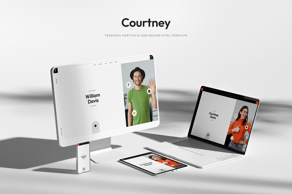 Кортни - Личное портфолио, резюме