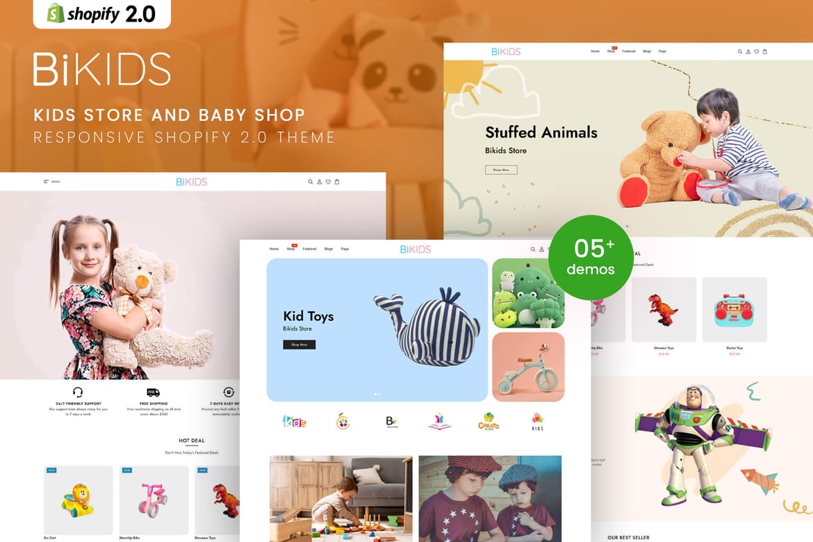 Bikids - тема Shopify 2.0 для детских магазинов и детских магазинов