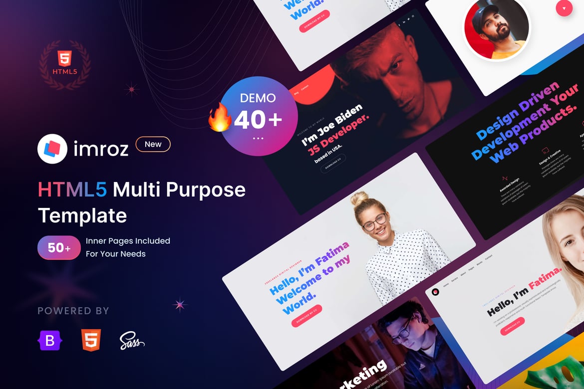 Imroz - Шаблон «Агентство и Портфолио»