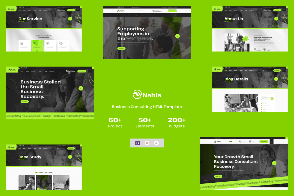 Nahla - HTML-шаблон для бизнес-консалтинга