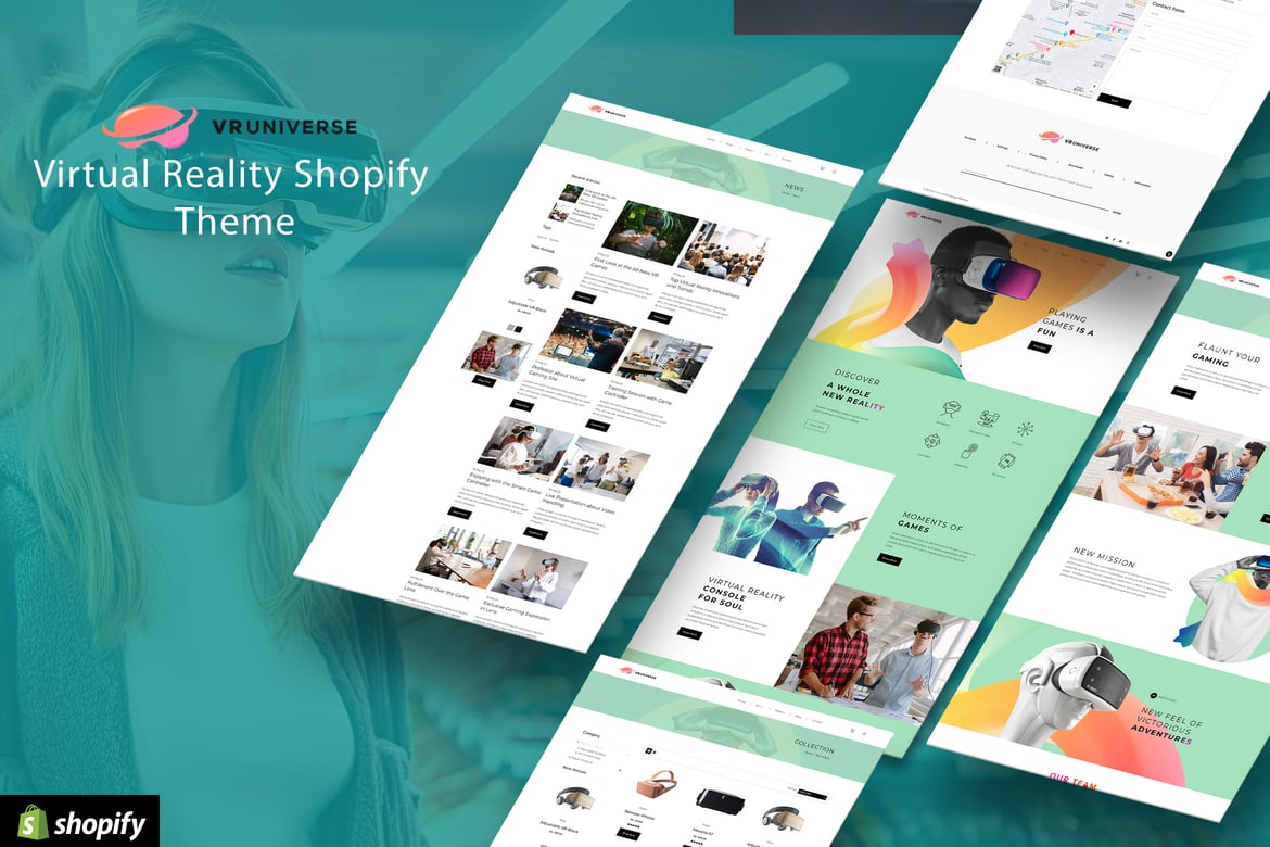 VRUniverse - тема Shopify для магазина виртуальной реальности