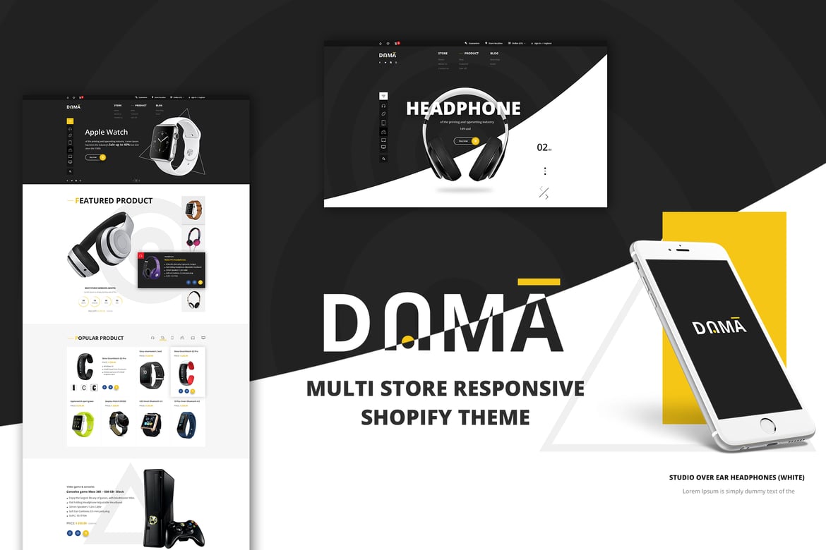 Dama | Адаптивная тема Shopify для нескольких магазинов