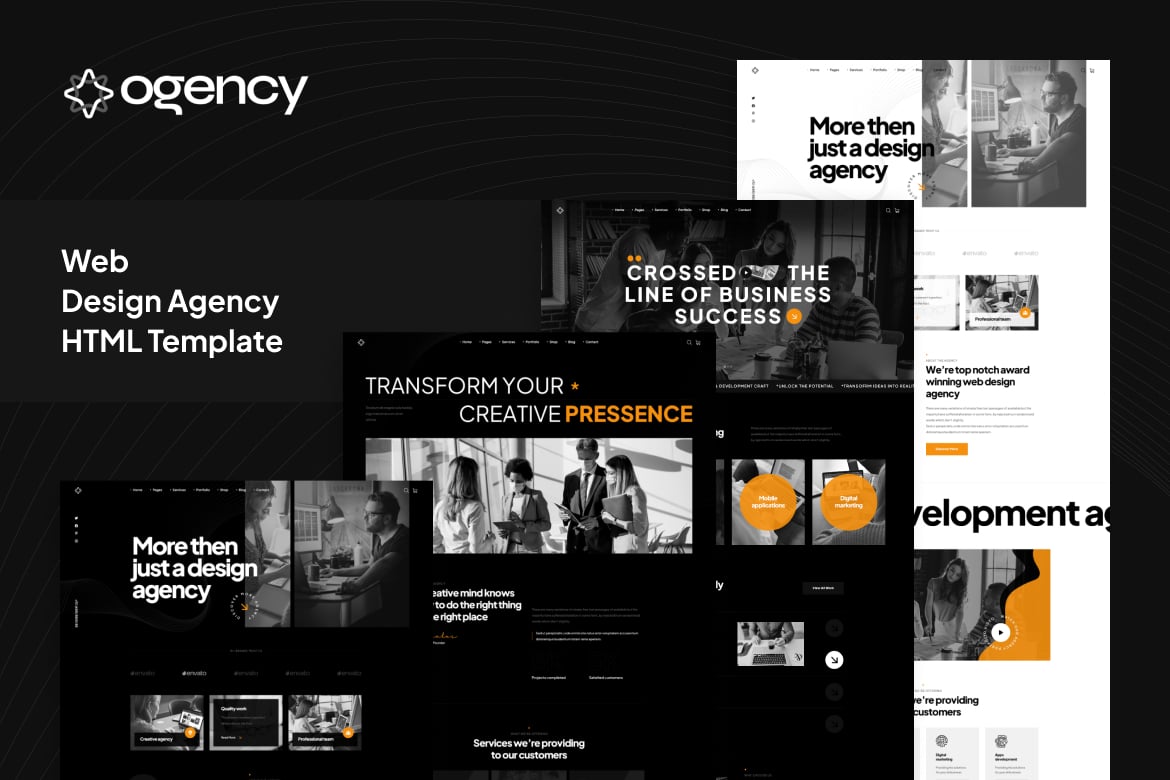 Ogency - HTML-шаблон агентства веб-дизайна